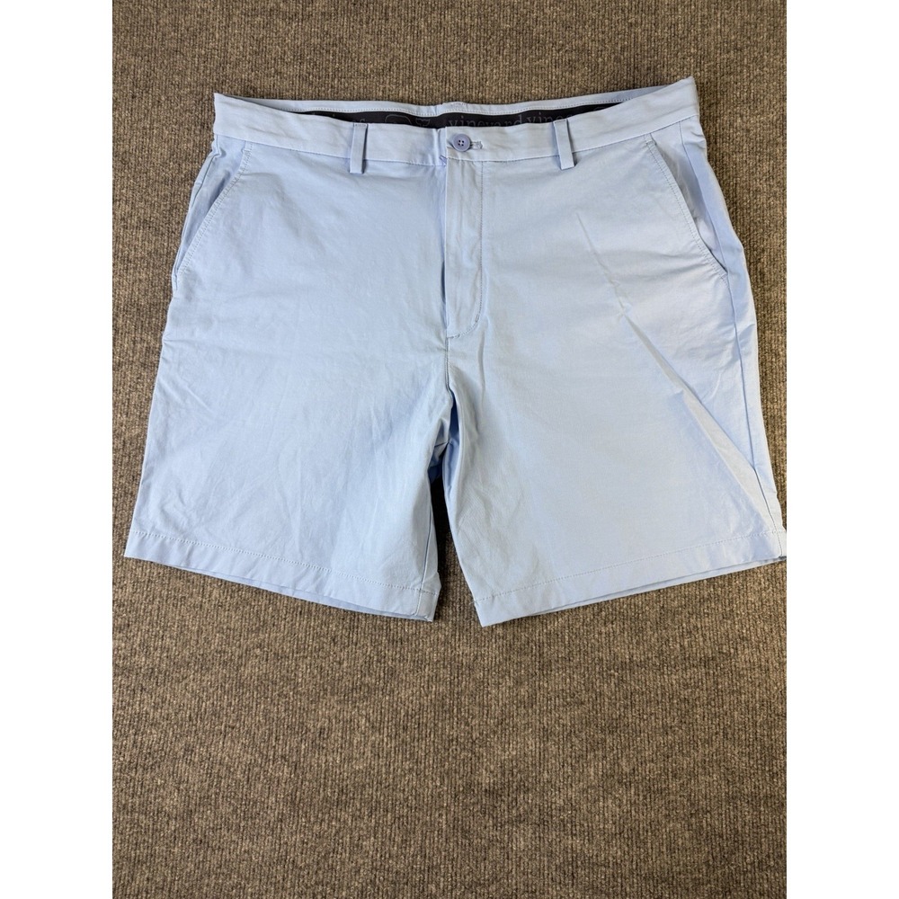 Vineyard Vines Performance Shorts‎ Men's 38 Blue Stretch Flat Front